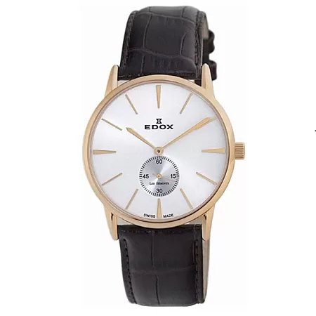Ρολόι EDOX  72014-37R-AIR EDOX Les Bemonts Automatic Brown Leather Strap