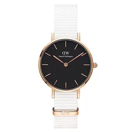 ΡΟΛΟΙ DANIEL WELLINGTON DW00100314 DANIEL WELLINGTON Petite Dover White Fabric Strap