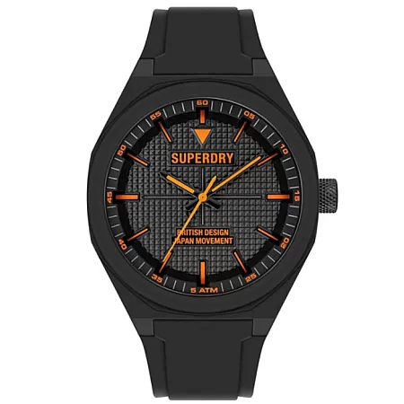 ΡΟΛΟΙ SUPERDRY  SYG324B SUPERDRY Urban Black Silicone Strap