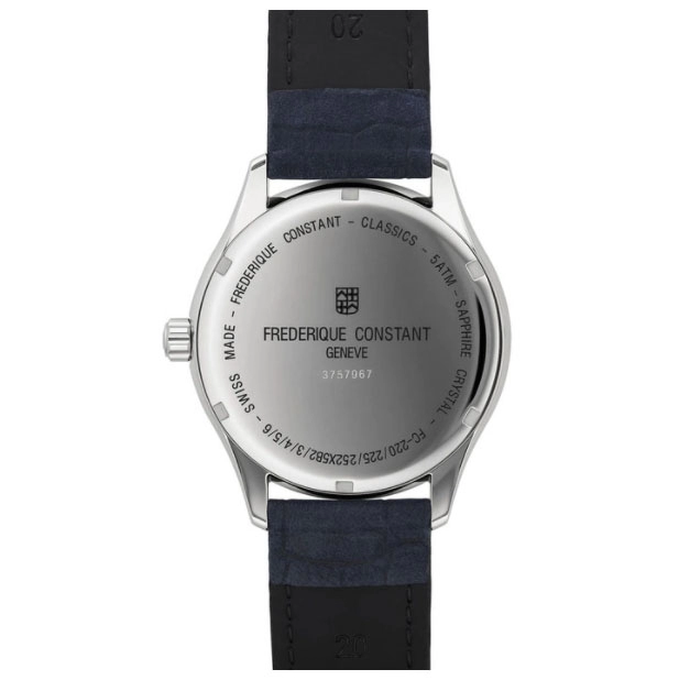 ΡΟΛΟΙ FREDERIQUE CONSTANT FC-252NS5B6 FREDERIQUE CONSTANT Classic GMT Blue Leather Strap