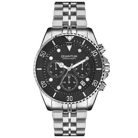 ΡΟΛΟΙ QUANTUM  PWG930.350 QUANTUM Chronograph Silver Metallic Bracelet