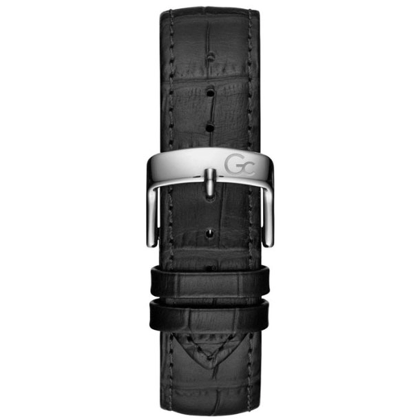 ΡΟΛΟΙ GUESS COLLECTION  Y44002G2  GUESS Collection Insider Chronograph Black Leather Strap