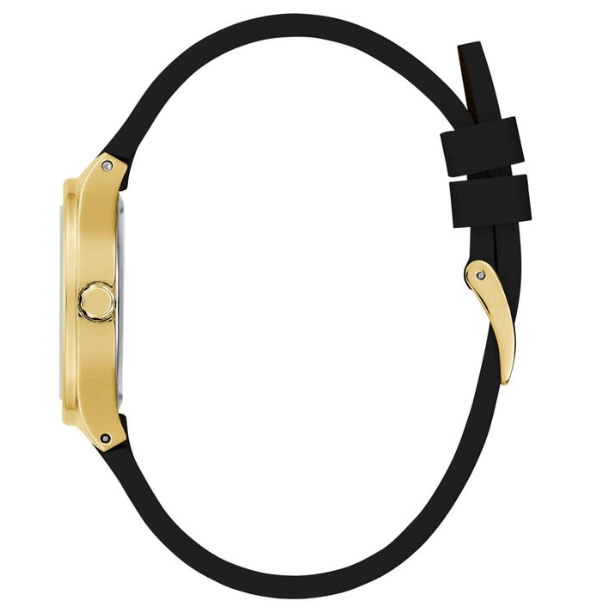 ΡΟΛΟΙ GUESS GW0658L1 GUESS Eve Crystals Black Rubber Strap