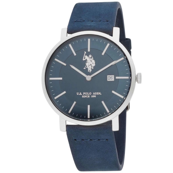 ΡΟΛΟΙ U.S. POLO  USP7154ST U.S.POLO Jackson Blue Leather Strap