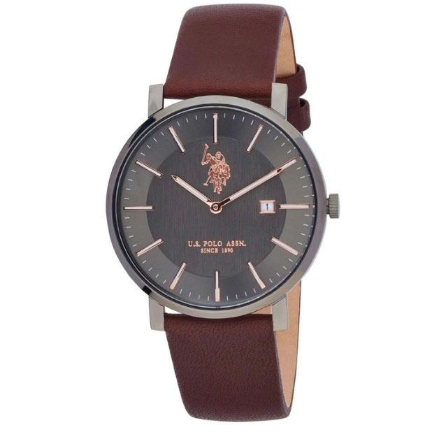 ΡΟΛΟΙ U.S. POLO  USP7146RG U.S.POLO Carter Brown Leather Strap