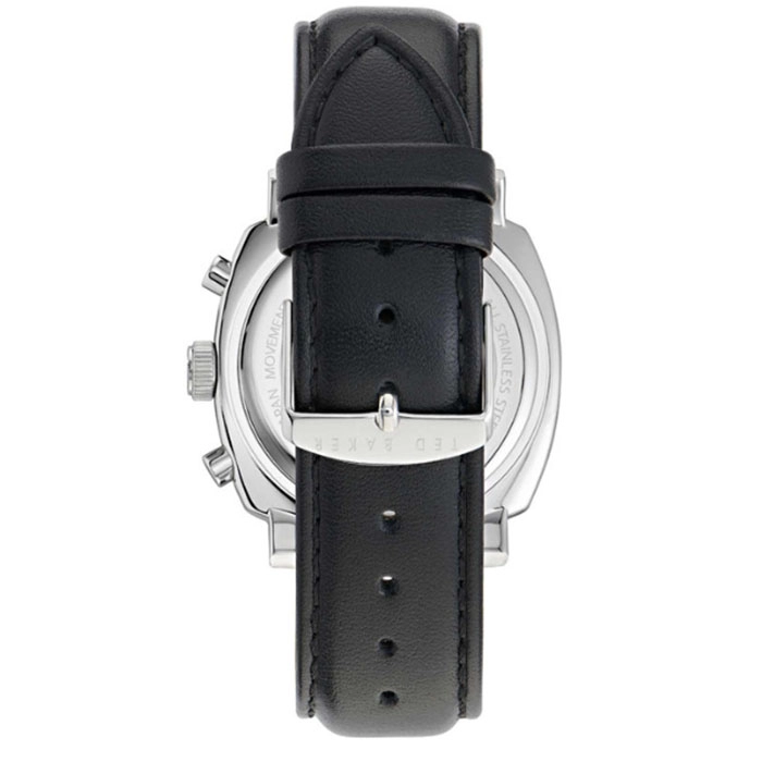 ΡΟΛΟΙ TED BAKER BKPCNF301 TED BAKER Caine Chronograph Black Leather Strap
