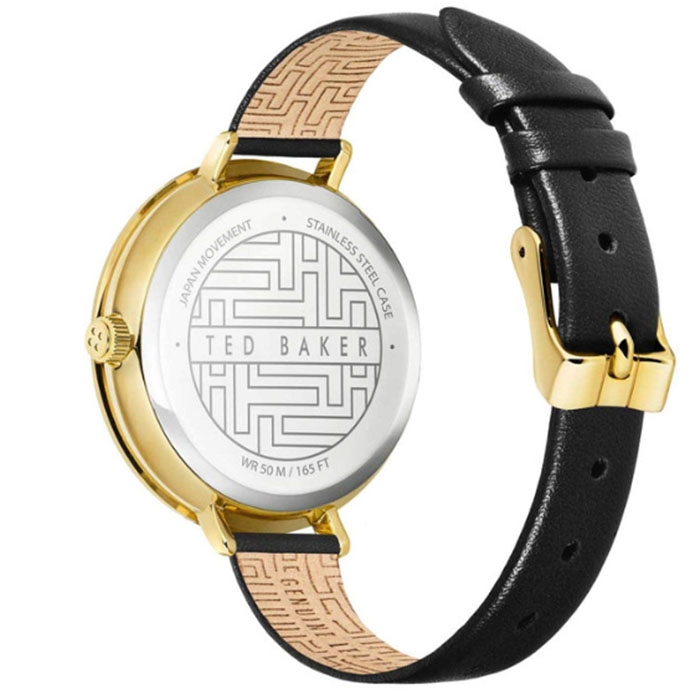 ΡΟΛΟΙ TED BAKER BKPAMF101 TED BAKER Ammy Floral Black Leather Strap