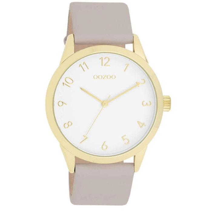 ΡΟΛΟΙ OOZOO  C11327 OOZOO Timepieces Beige Leather Strap