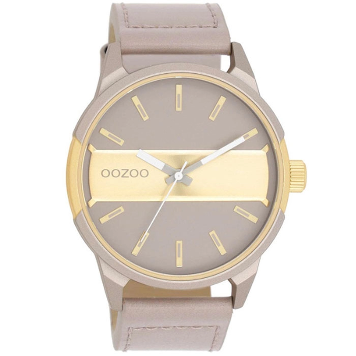 ΡΟΛΟΙ OOZOO  C11317 OOZOO Timepieces Beige Leather Strap