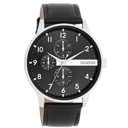 ΡΟΛΟΙ OOZOO  C11309 OOZOO Timepieces Black Leather Strap