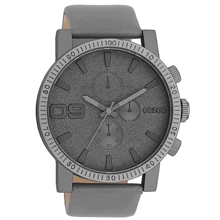 ΡΟΛΟΙ OOZOO  C11312 OOZOO Timepieces Grey Leather Strap