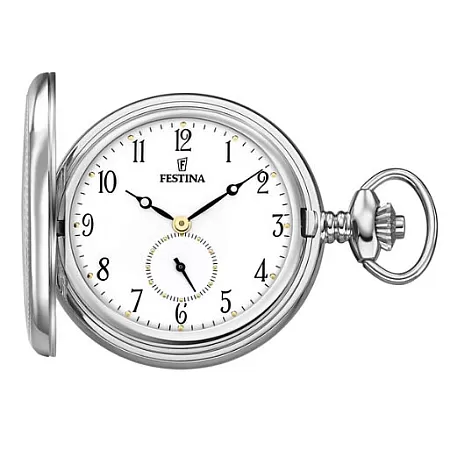 ΡΟΛΟΙ ΤΣΕΠΗΣ F2026/1 FESTINA Silver Stainless Steel Pocket Watch