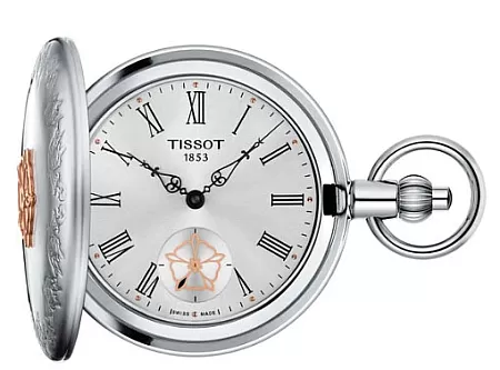 ΡΟΛΟΙ TISSOT T8654059903800 TISSOT T-Pocket Double Savonnette Mechanical Pocket Watch