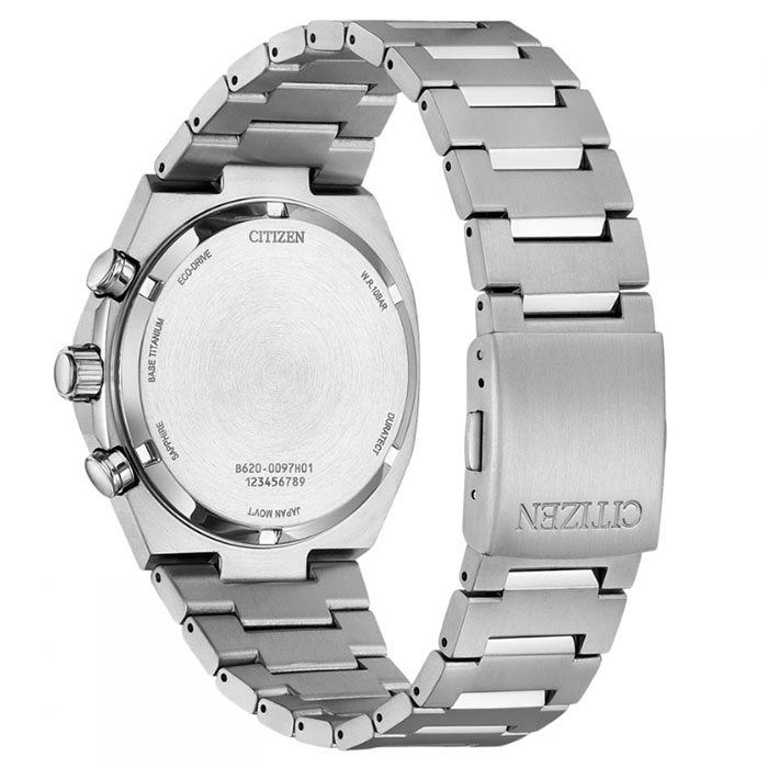 ΡΟΛΟΙ  CITIZEN CA4610-85M CITIZEN Eco-Drive  Chrono Silver Titanium Bracelet