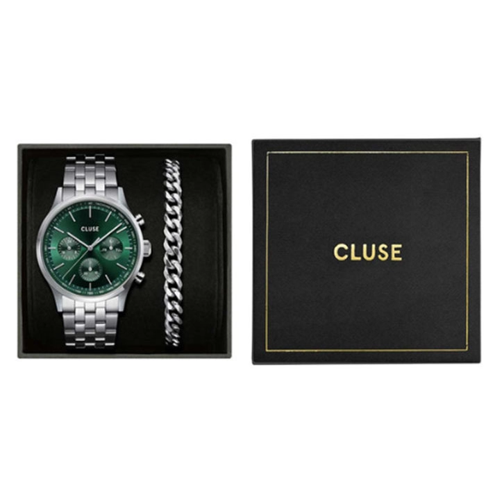 ΡΟΛΟΙ CLUSE CG20906 CLUSE Antheor Silver Stainless Steel Bracelet Gift Set