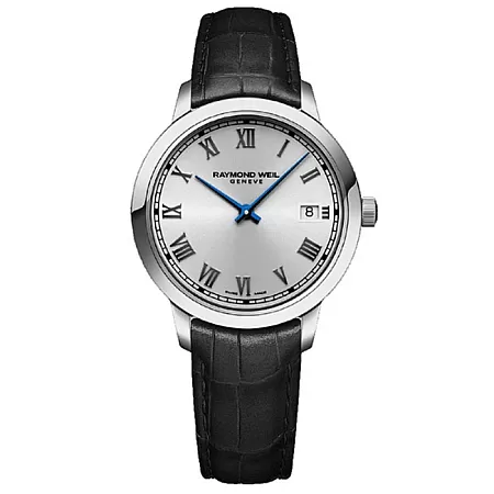 Ρολόι RAYMOND  5385-STC-00659 RAYMOND WEIL Toccata Black Leather Strap