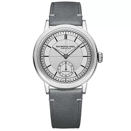 Ρολόι RAYMOND  2930-STC-65001RAYMOND WEIL Millesime Automatic Grey Leather Strap