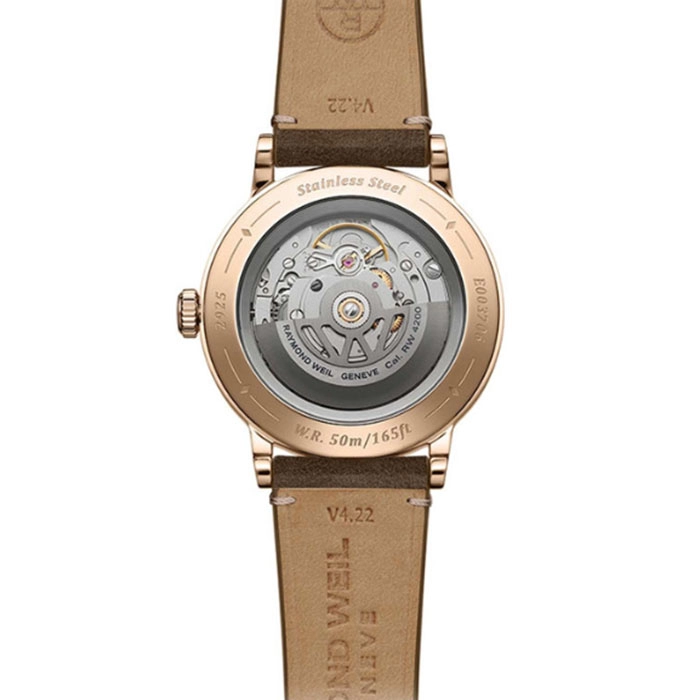 Ρολόι RAYMOND  2925-PC5-65001 RAYMOND WEIL Millesime Automatic Brown Leather Strap
