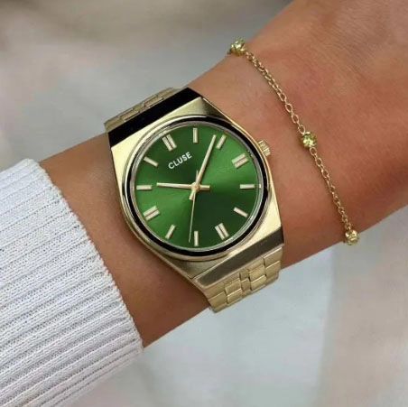 ΡΟΛΟΙ CLUSE CW35105 CLUSE Retro 70's Gold Stainless Steel Bracelet