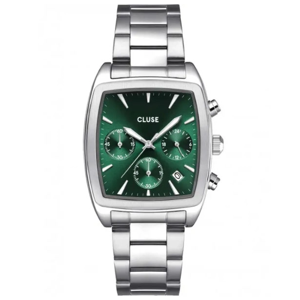 ΡΟΛΟΙ CLUSE CW52002 CLUSE Quartaut Chronograph Silver Stainless Steel Bracelet