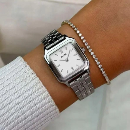 ΡΟΛΟΙ CLUSE CW11817 CLUSE Gracieuse Petite Silver Stainless Steel Bracelet