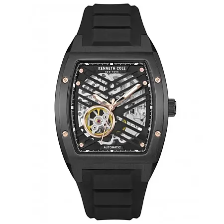 Ρολόι KENNETH COLE KCWGZ0046103 KENNETH COLE Automatic Black Silicone Strap