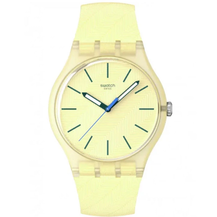 ΡΟΛΟΙ SWATCH   SO29J102 SWATCH Essentials Citrus Tilt Yellow Silicone Strap