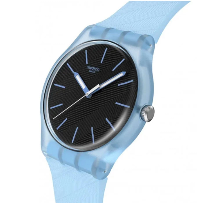 ΡΟΛΟΙ SWATCH  SO29L101 Ρολόι SWATCH Essentials Blue Moves Light Blue Silicone Strap