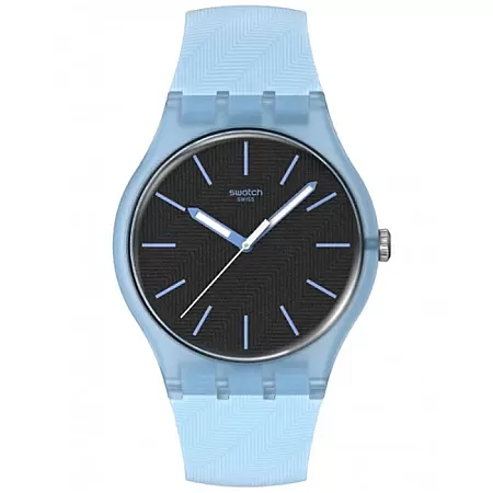 ΡΟΛΟΙ SWATCH  SO29L101 Ρολόι SWATCH Essentials Blue Moves Light Blue Silicone Strap