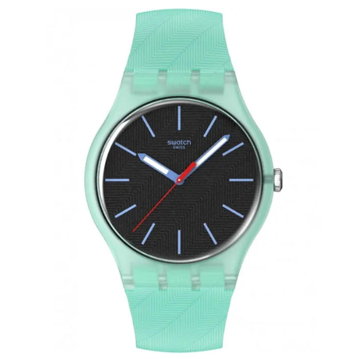 ΡΟΛΟΙ SWATCH  SO29L103 Ρολόι SWATCH Essentials Hint Of Mint Turquoise Silicone Strap