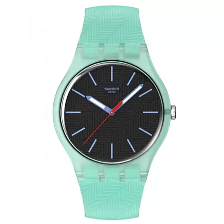 ΡΟΛΟΙ SWATCH  SO29L103 Ρολόι SWATCH Essentials Hint Of Mint Turquoise Silicone Strap