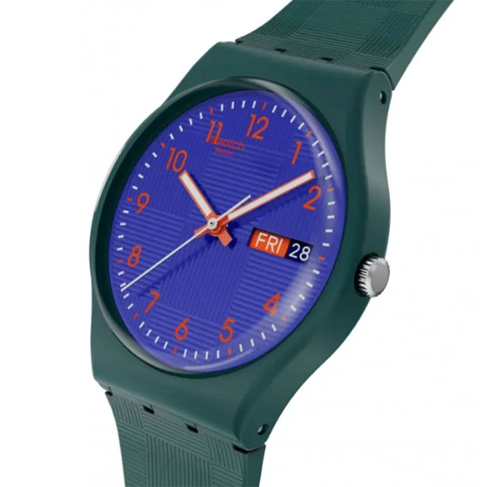 ΡΟΛΟΙ SWATCH  SO28N706 SWATCH Essentials Pattern Formation Green Silicone Strap