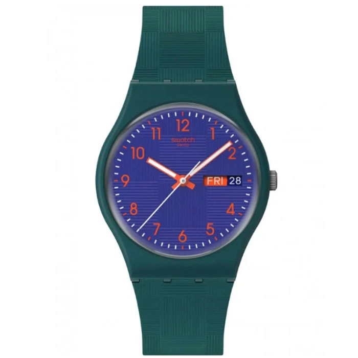 ΡΟΛΟΙ SWATCH  SO28N706 SWATCH Essentials Pattern Formation Green Silicone Strap