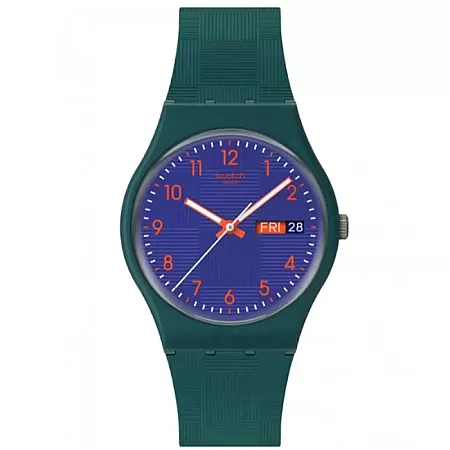 ΡΟΛΟΙ SWATCH  SO28N706 SWATCH Essentials Pattern Formation Green Silicone Strap