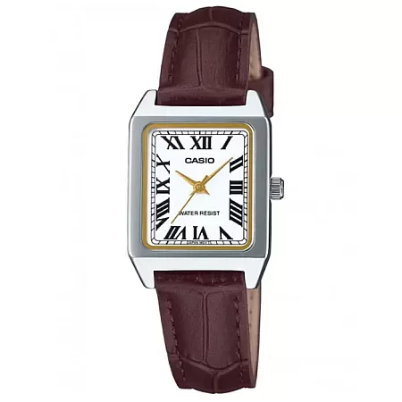 ΡΟΛΟΙ  CASIO   LTP-B150L-7B2EF CASIO Collection Brown Leather Strap
