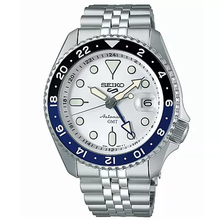 ΡΟΛΟΙ SEIKO SSK033K1 SEIKO 5 Sports GMT Automatic Silver Stainless Steel Bracelet