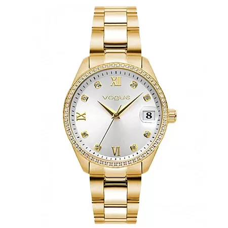 ΡΟΛΟΙ VOGUE  2020614244 VOGUE Reina Medium Crystals Gold Stainless Steel Bracelet