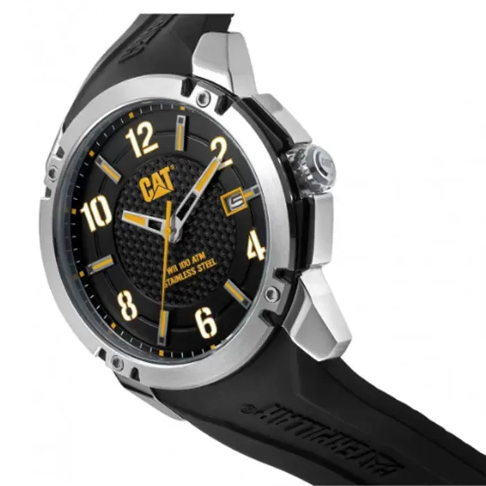 ΡΟΛΟΙ CATERPILLAR  AX14121132 CATERPILLAR Elite 2025 Black Silicone Strap