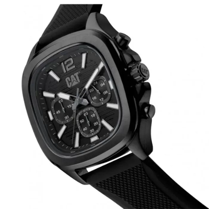 ΡΟΛΟΙ CATERPILLAR  AV16321131 CATERPILLAR Axis Chronograph Black Silicone Strap