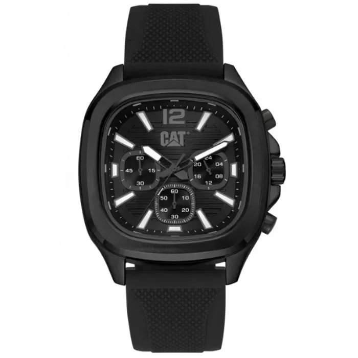 ΡΟΛΟΙ CATERPILLAR  AV16321131 CATERPILLAR Axis Chronograph Black Silicone Strap