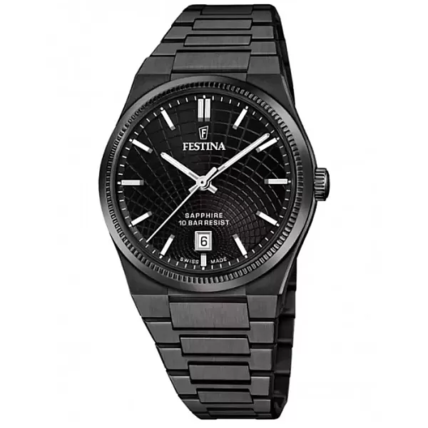 ΡΟΛΟΙ FESTINA  F20080/1  FESTINA Rive Black Stainless Steel Bracelet
