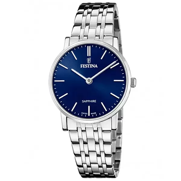 ΡΟΛΟΙ FESTINA F20047/3 FESTINA Swiss Made Silver Stainless Steel Bracelet