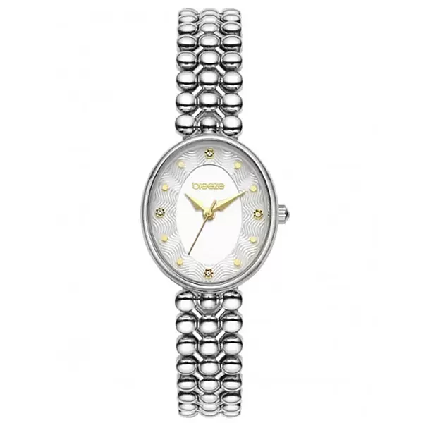 ΡΟΛΟΙ BREEZE  612591.1 BREEZE Sirena Swarovski Silver Stainless Steel Bracelet