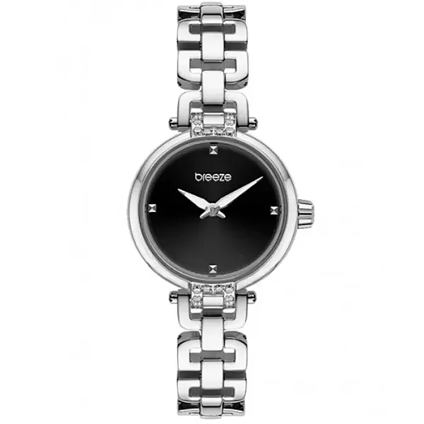 ΡΟΛΟΙ BREEZE  613021.2 BREEZE Knotique Crystals Silver Stainless Steel Bracelet