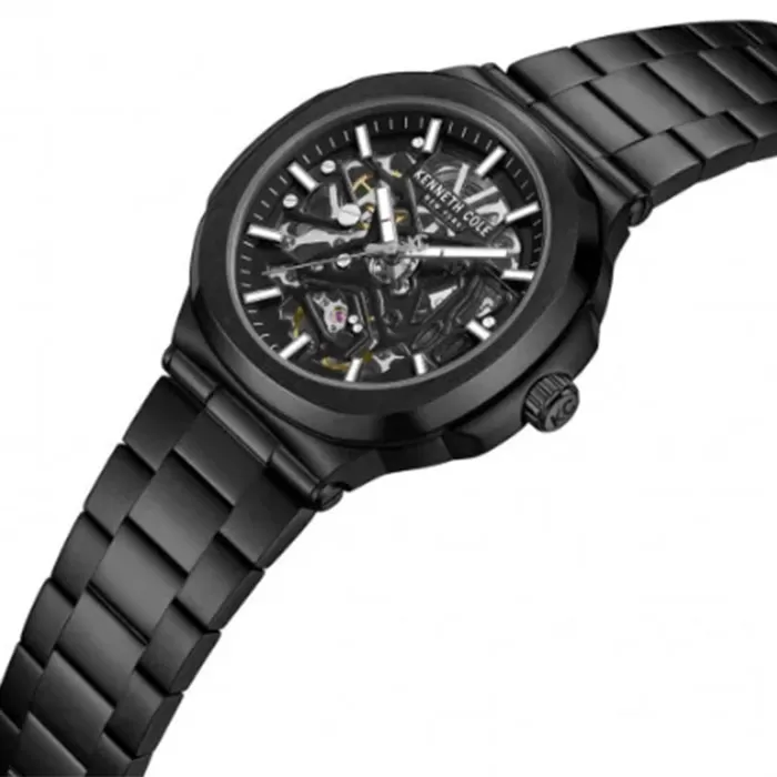 Ρολόι KENNETH COLE KCWGY0080502 KENNETH COLE Rockland Automatic Black Stainless Steel Bracelet