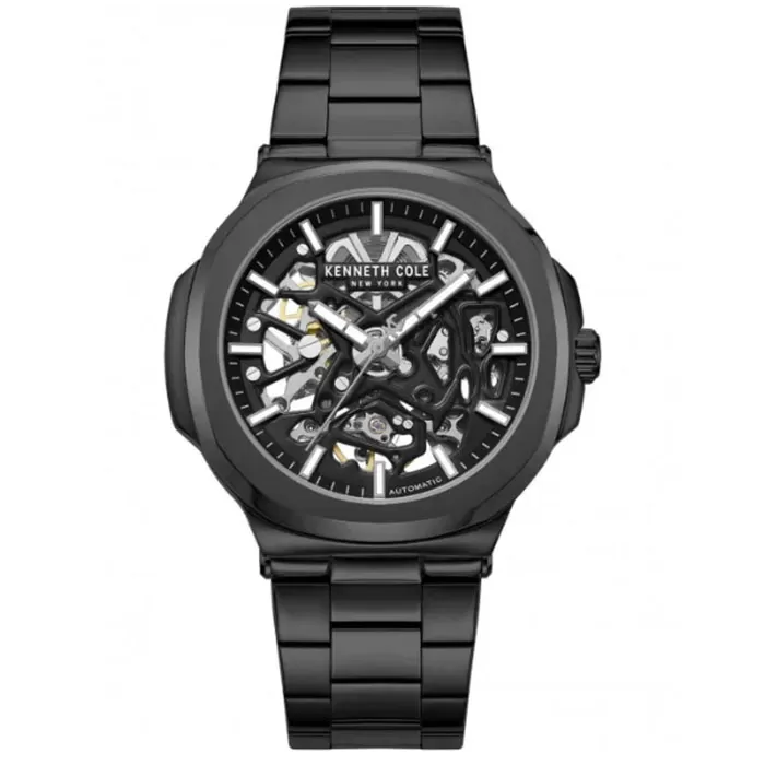 Ρολόι KENNETH COLE KCWGY0080502 KENNETH COLE Rockland Automatic Black Stainless Steel Bracelet