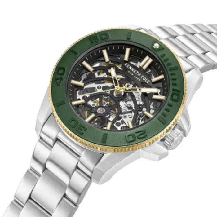 Ρολόι KENNETH COLE KCWGY0076502 KENNETH COLE Liberty Automatic Silver Stainless Steel Bracelet