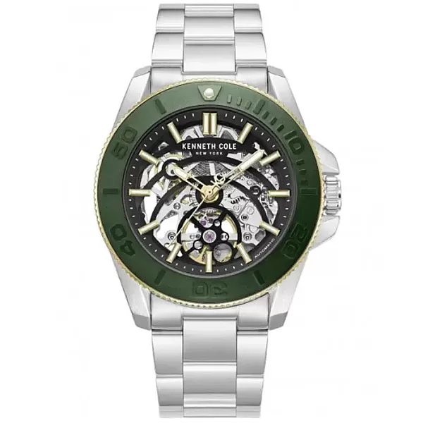 Ρολόι KENNETH COLE KCWGY0076502 KENNETH COLE Liberty Automatic Silver Stainless Steel Bracelet