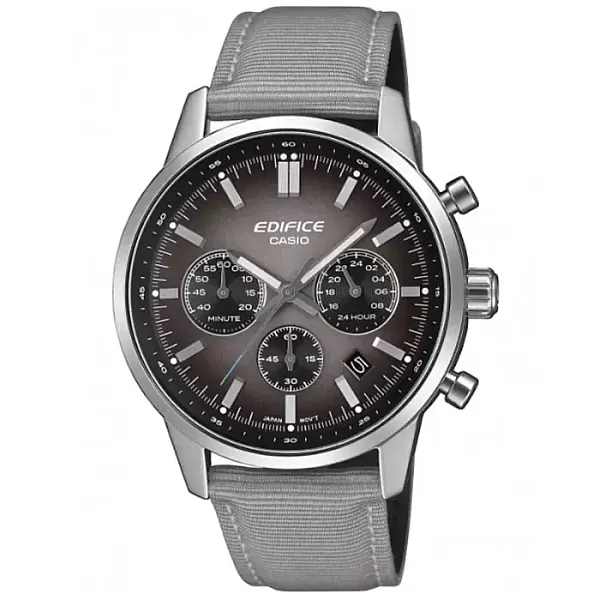 ΡΟΛΟΙ  CASIO  EFR-575C-8AEF CASIO Edifice Chronograph Grey Combined Materials Strap