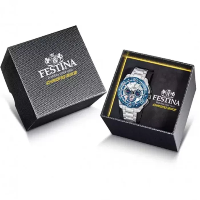 ΡΟΛΟΙ FESTINA  F20724/1 FESTINA Chrono Bike Chronograph Silver Stainless Steel Bracelet